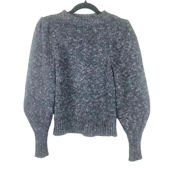Madewell Blue Marled Cozy Knit Grandmacore Sweater XXS - Picture 1 of 6